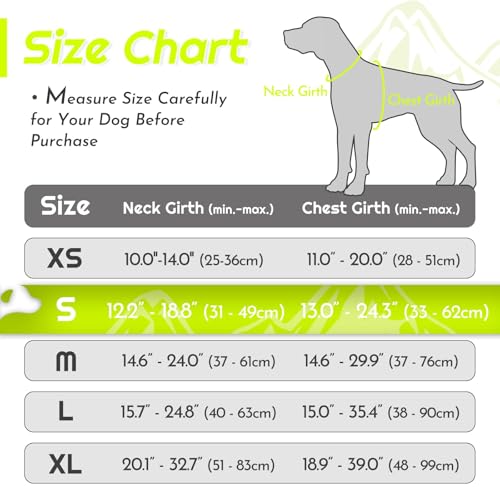 Eagloo Dog Harness Small Sized Dog, No Pull Service Vest with Reflective Strips and Control Handle, Adjustable and Comfortable for Walking, No Choke Pet Harness with 2 Metal Rings, Green, S - Image 2