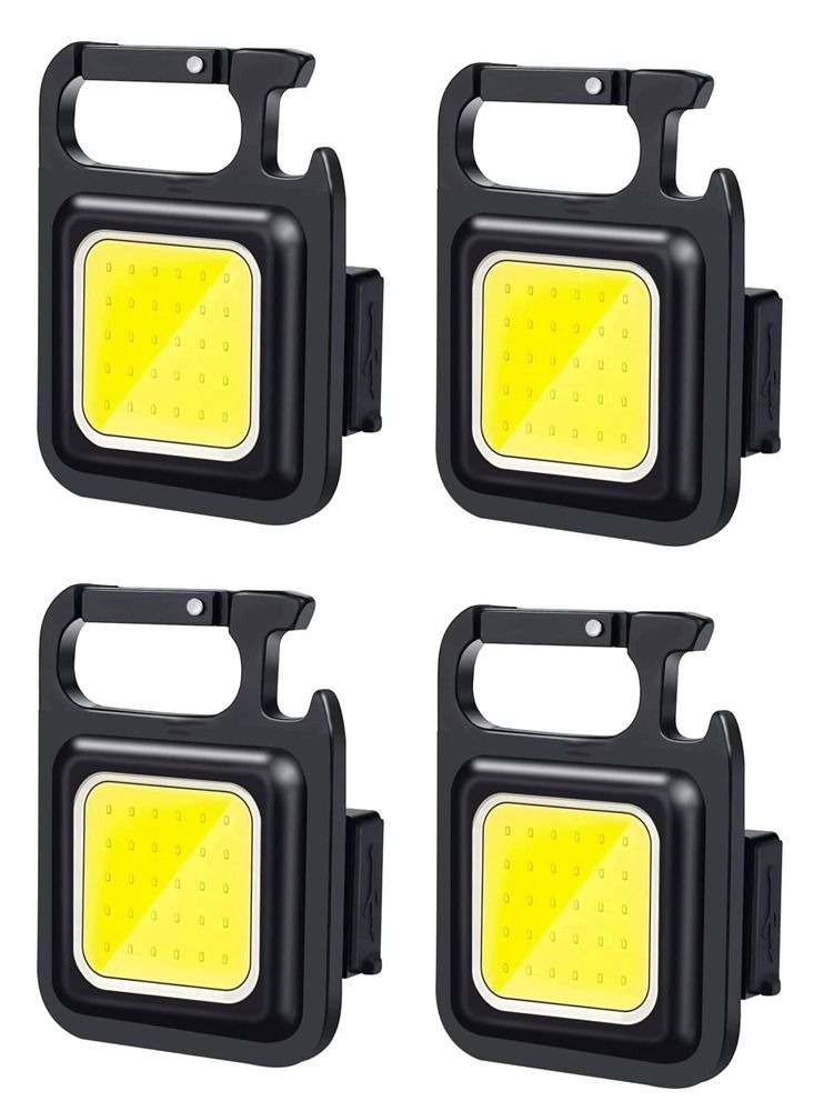 فيند مصباح LED صغير محمول يعمل بإمتزاز مغناطيسي بقدرة 500 مللي أمبير في الساعة لإصلاح السيارات مصباح قلادة ضوء سلسلة المفاتيح تصميم إضاءة LED متعددة الوظائف حزمة من 4 - Image 1