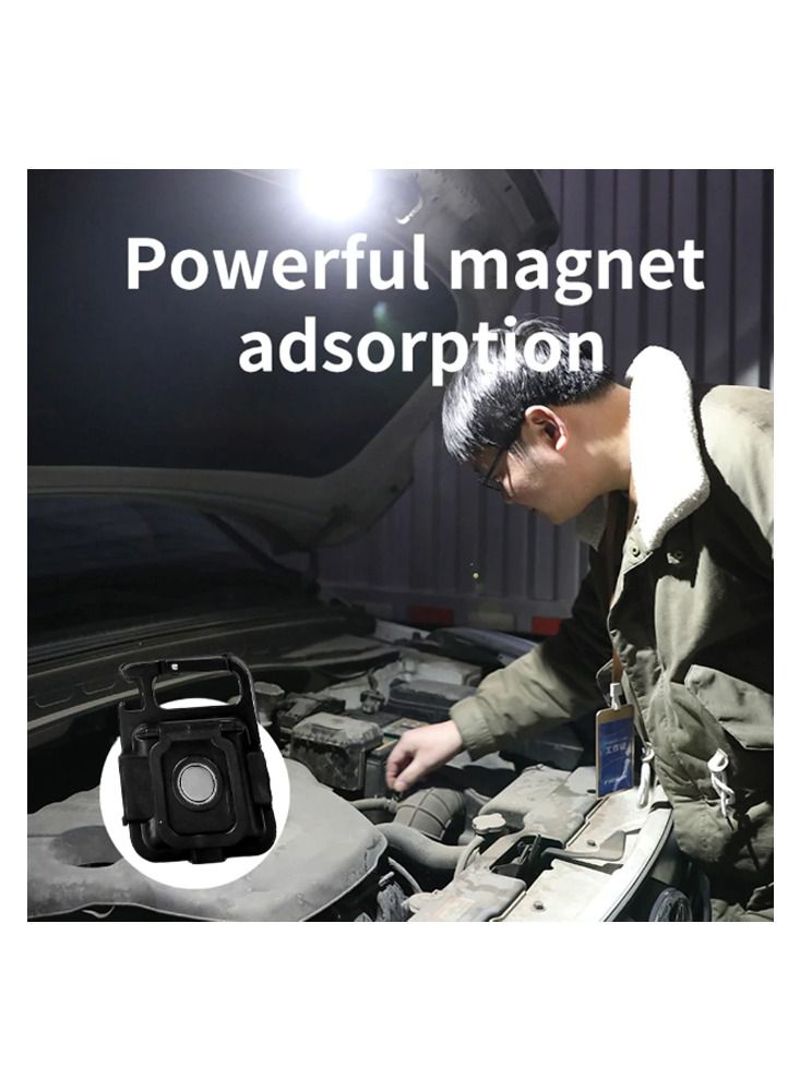 فيند مصباح LED صغير محمول يعمل بإمتزاز مغناطيسي بقدرة 500 مللي أمبير في الساعة لإصلاح السيارات مصباح قلادة ضوء سلسلة المفاتيح تصميم إضاءة LED متعددة الوظائف حزمة من 4 - Image 5