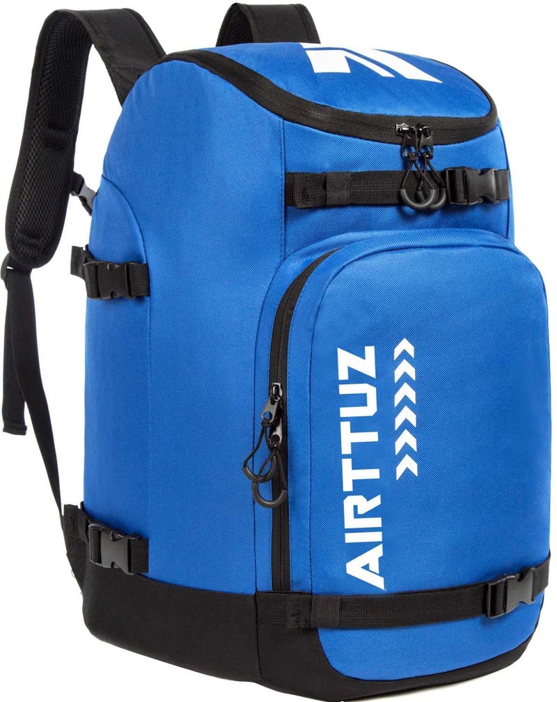 AIRTTUZ Ski Boot Bag - Ski and Snowboard Boots Backpack，Excellent for Travel with Waterproof Exterior & Bottom - for Men, Women and Youth. (BLUE) - Image 1