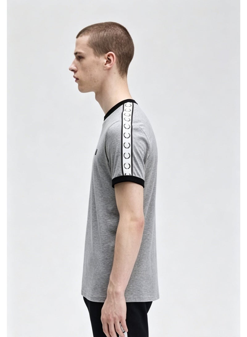 FRED PERRY Men's Short-Sleeve T-Shirt, Minimalist Casual Color-Blocking Trim Half-Sleeve Top - Image 2