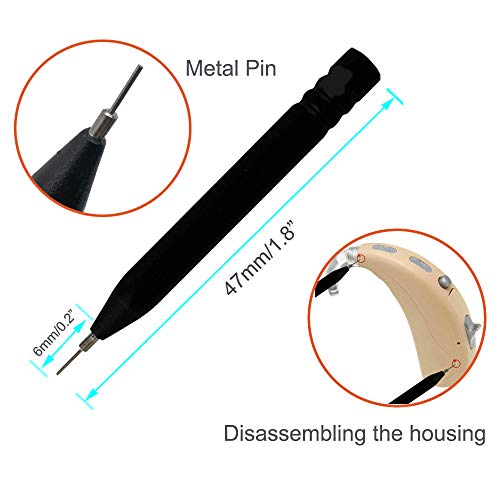 Anico 8 pieces hearing aid amplifier cleaning tools, earbuds/Headphones/Airpods cleaner brush kits with case - Image 4