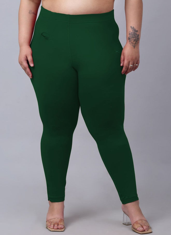 Trend Level Women Plus Size Super Regular Fit Easy Wash Casual Trousers - Image 1
