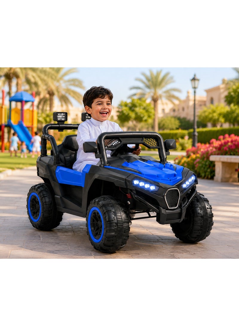سبيدي سيارة أطفال كهربائية UTV للطرق الوعرة – بطارية 12 فولت مع ريموت تحكم، إضاءة LED وموسيقى - Image 2