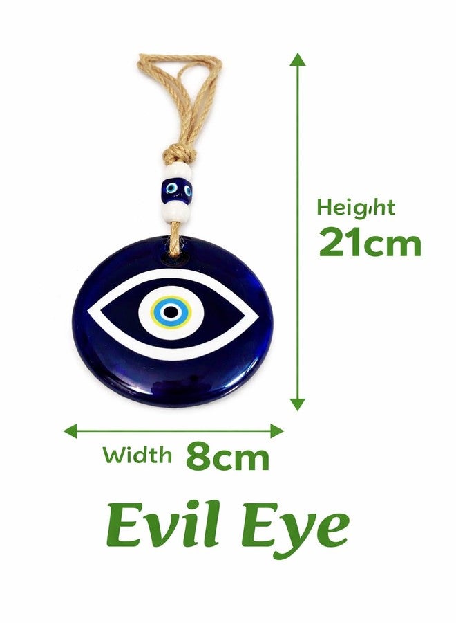 Vooli Blue Evil Eye Hanging Decor for Home Entrance | Anti-Negative Energy Nazar Protection | Hanging/Door Hanging Nazar Battu for Protection and Good Luck – Perfect for Gifting Home or Office & Car - Image 5