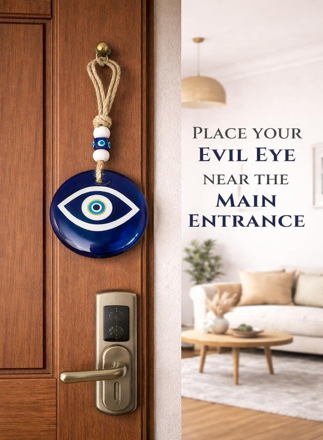 Vooli Blue Evil Eye Hanging Decor for Home Entrance | Anti-Negative Energy Nazar Protection | Hanging/Door Hanging Nazar Battu for Protection and Good Luck – Perfect for Gifting Home or Office & Car - Image 2