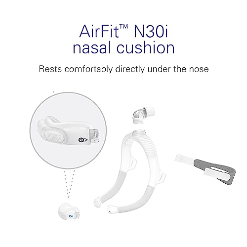 ResMed AirFit N30i Cushion - Nasal CPAP Mask Cushion Replacement - Soft Silicone - Quiet Venting - CPAP Supplies & Accessories - Wide - Image 2