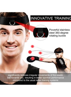 TLAXCA Boxing Reflex Balls , Boxing Ball MMA Gear with Adjustable Headband to Improve Speed and Hand-Eye Coordination for Men, Kids Boxing Equipment  - Image 4