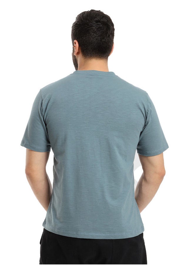WHITE RABBIT - White Rabbit Slip On Heather Greenish Grey Short Sleeves - Image 1