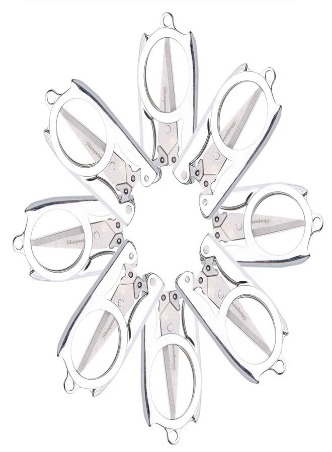 Shapenty Stainless Steel Folding Portable Travel Scissors Small Pocket Foldable Paper String Craft Shred Scissors, 15 Pack - Image 3
