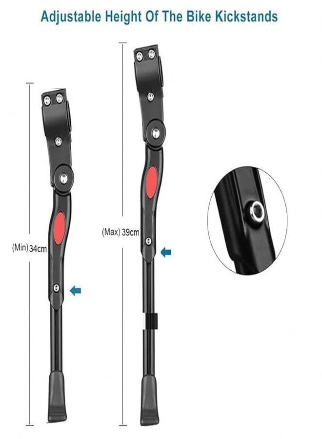 FCCRACING Aluminum-Alloy Side Kickstand for Road Bike Mountain Bicycle (Black) - Image 3