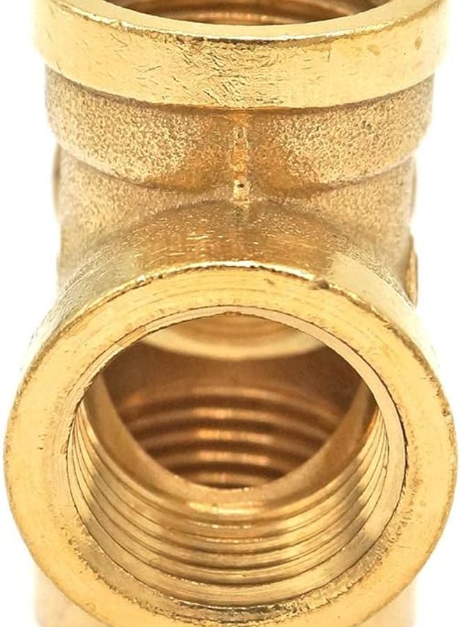 تركيب أنبوب متقاطع متساوي النحاس 4 اتجاهات 1 2 بوصة مؤنث خيط BSP موصل - Image 5