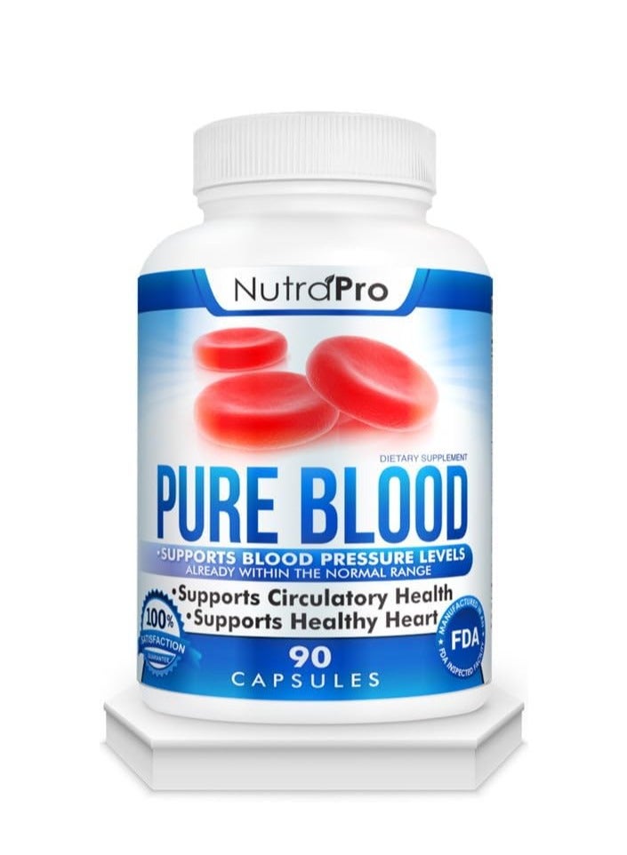 نوترا برو مكملات ضغط الدم لصحة القلب ومستوى الكوليسترول 90 كبسولة