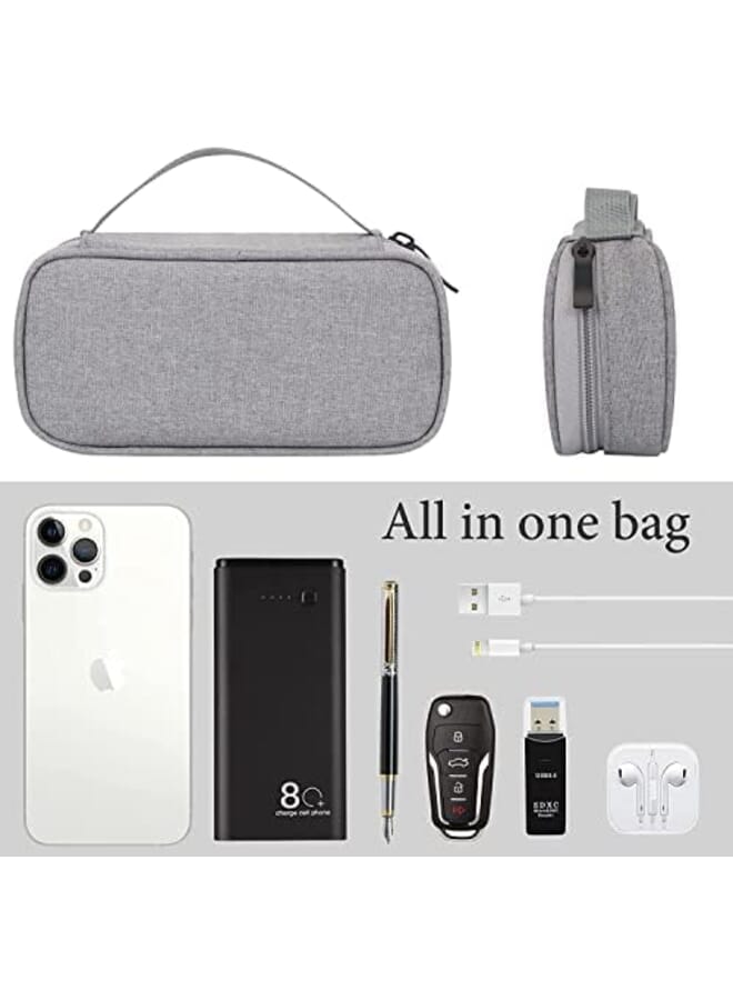 Cable Organizer Bag Travel Electronic Accessories Organizer Bag Travel Gear Storage Carrying Sleeve Pouch For Usb Cable Earphones Power Banks Usb Drive Sd Card Charger Hard Disk Storage Bag - Image 2