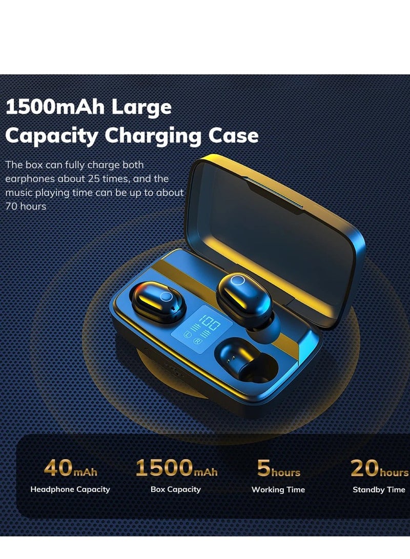 توبك سماعة توبك بلوتوث V5.0 لاسلكية تعمل بالبصمة 1500mAh - Image 1