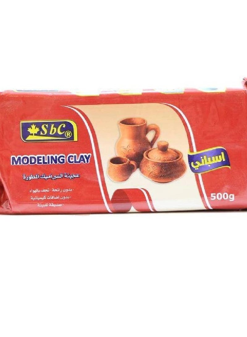 اس بي سي طين تشكيلي ٥٠٠جم بني - Image 1