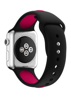 Silicone Strap For Apple Watch Series 1/ 2/ 3/Nike + 42 mm Purple/Black
