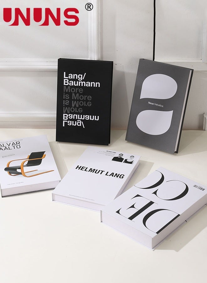 UNUNS 10 PCS Decorative Books for Home Decor,Set of 10 Fake Books,Aesthetic Bookshelf Decor for Living Room,Office,Bedroom, Coffee Table Decoration,Modern Stacked Display,Foldable - Image 2