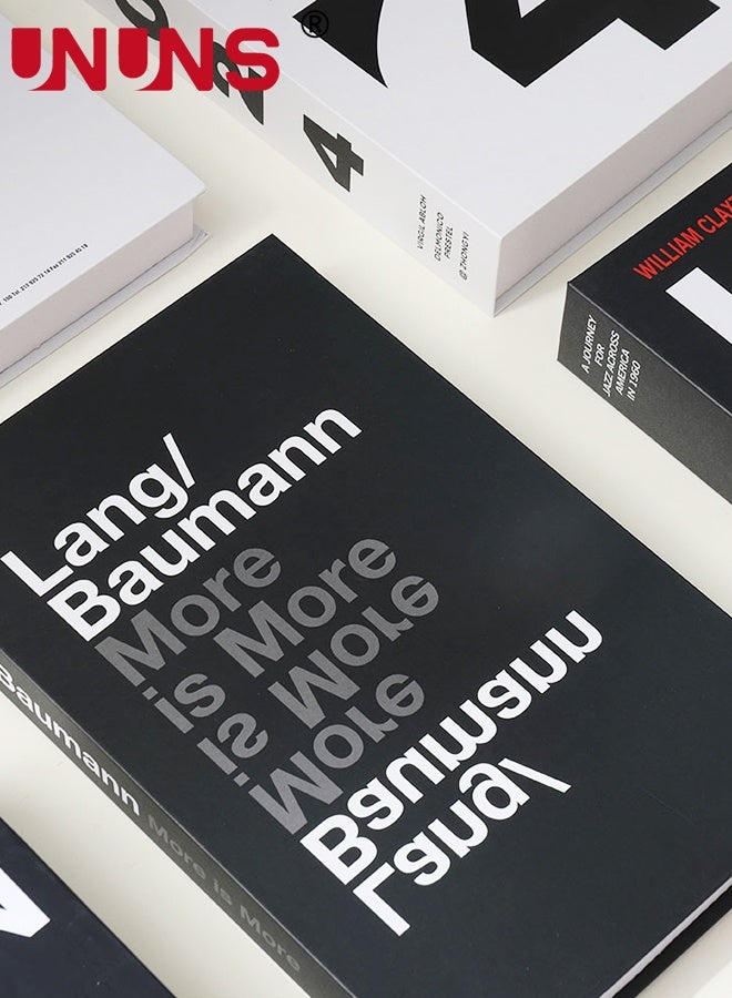 UNUNS 10 PCS Decorative Books for Home Decor,Set of 10 Fake Books,Aesthetic Bookshelf Decor for Living Room,Office,Bedroom, Coffee Table Decoration,Modern Stacked Display,Foldable - Image 3