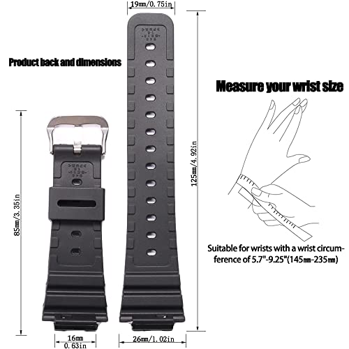 MCXGL Resin Strap Compatible with Caiso g shock GA2100/GA-2110 mens Rubber Sports Waterproof replacement Bracelet Watch Band Accessories - Image 2