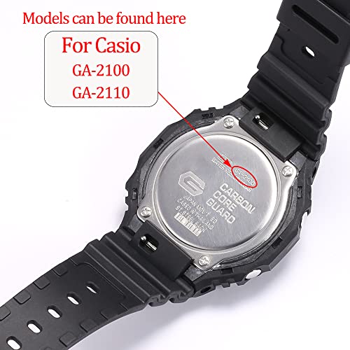 MCXGL Resin Strap Compatible with Caiso g shock GA2100/GA-2110 mens Rubber Sports Waterproof replacement Bracelet Watch Band Accessories - Image 3
