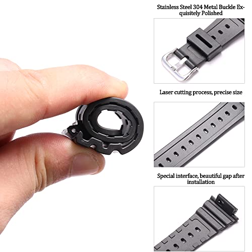 MCXGL Resin Strap Compatible with Caiso g shock GA2100/GA-2110 mens Rubber Sports Waterproof replacement Bracelet Watch Band Accessories - Image 4