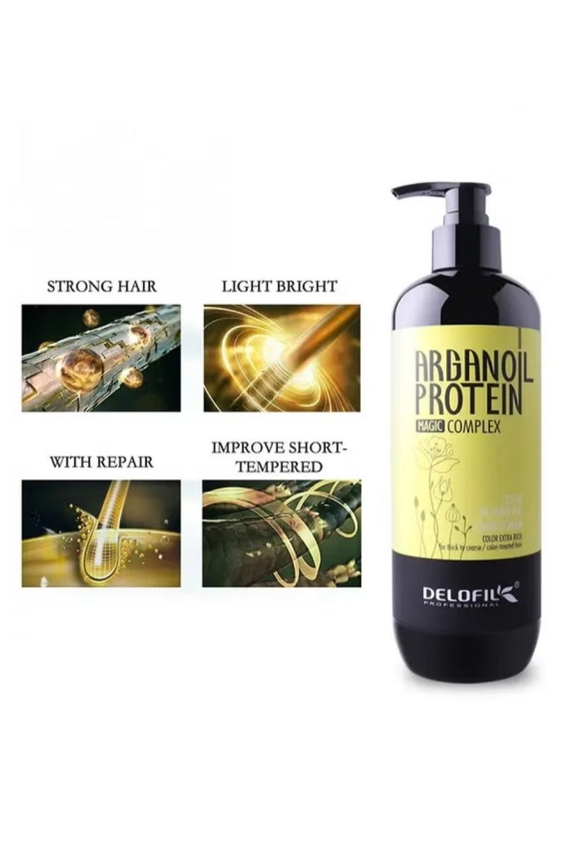 DELOFIL Argan Oil Protein Color Detangling Conditioner 500ml - Image 1