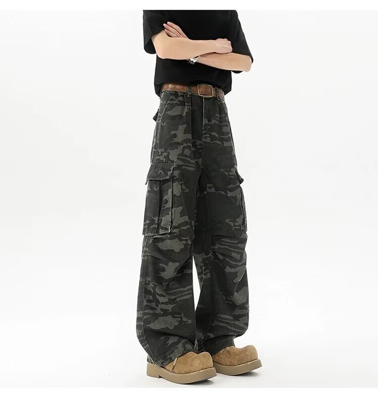 Unisex Classic Denim Jeans Loose Fit Daily Outdoor Wear - Image 1