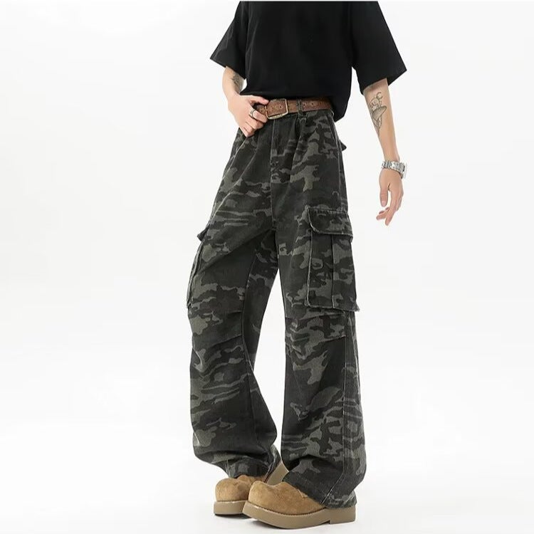 Unisex Classic Denim Jeans Loose Fit Daily Outdoor Wear - Image 2