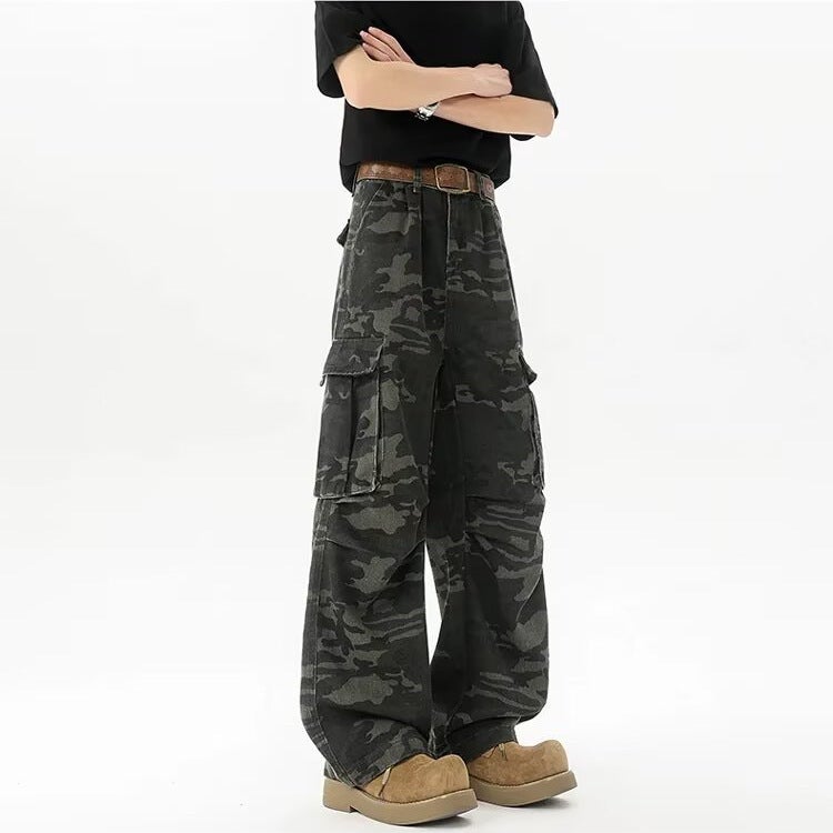 Unisex Classic Denim Jeans Loose Fit Daily Outdoor Wear - Image 4