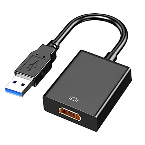 AKWOR USB to HDMI Adapter, USB 3.0 to HDMI 1080P Video Audio Converter Connect PC, Laptop to Monitor/HDTV/Projector, Support Windows Systems - Image 1