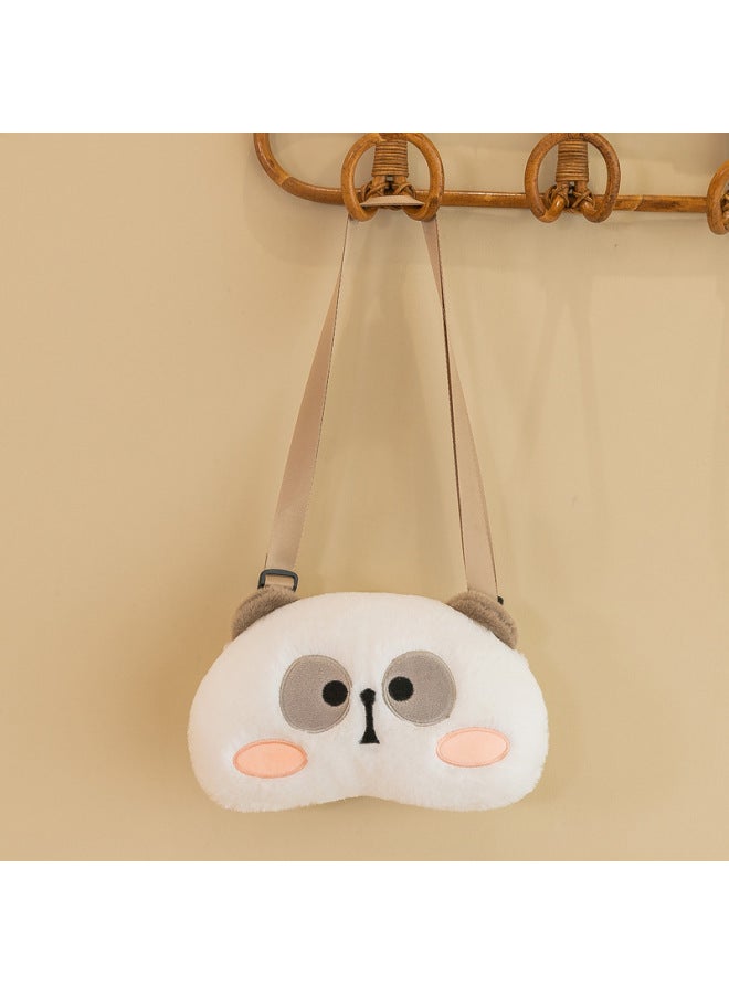 Wedding Toss Toy 8 Inch Plush Doll Marriage Celebration Street Stand Ring Game Cartoon Animal PP Cotton Filled Toys For Youth-Specifications:Eyes Panda Bag-Color:About 25cm 】 - Image 1