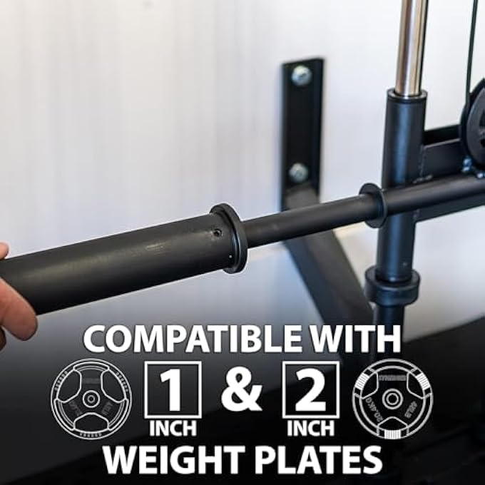 rayihni Wall Mount Cable Machine, Lat Pulldown With 19 Positions Dual Pulley System, Cable Crossover With Adjustable Footplate, Weight Workout Equipment Home Gym Station - Image 5