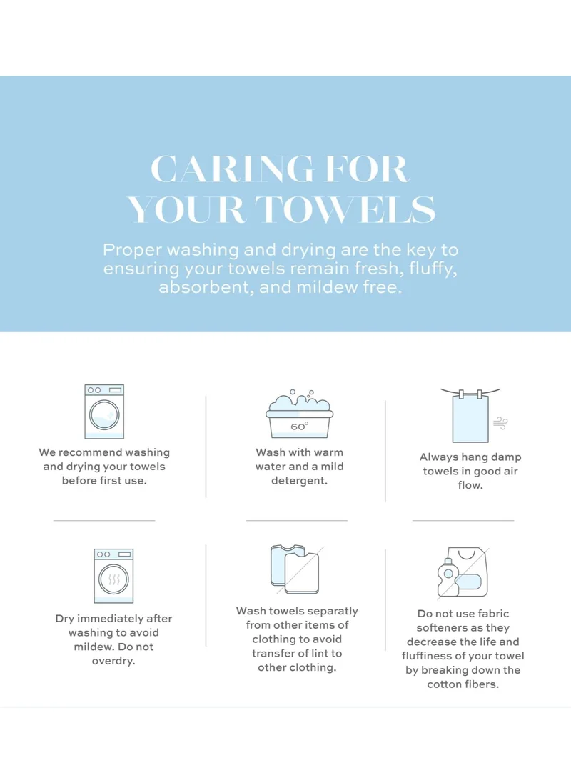 1Chase Luxury Cotton Face Towel - Large Hotel Spa Bathroom Face Towel Set of 12 Grey