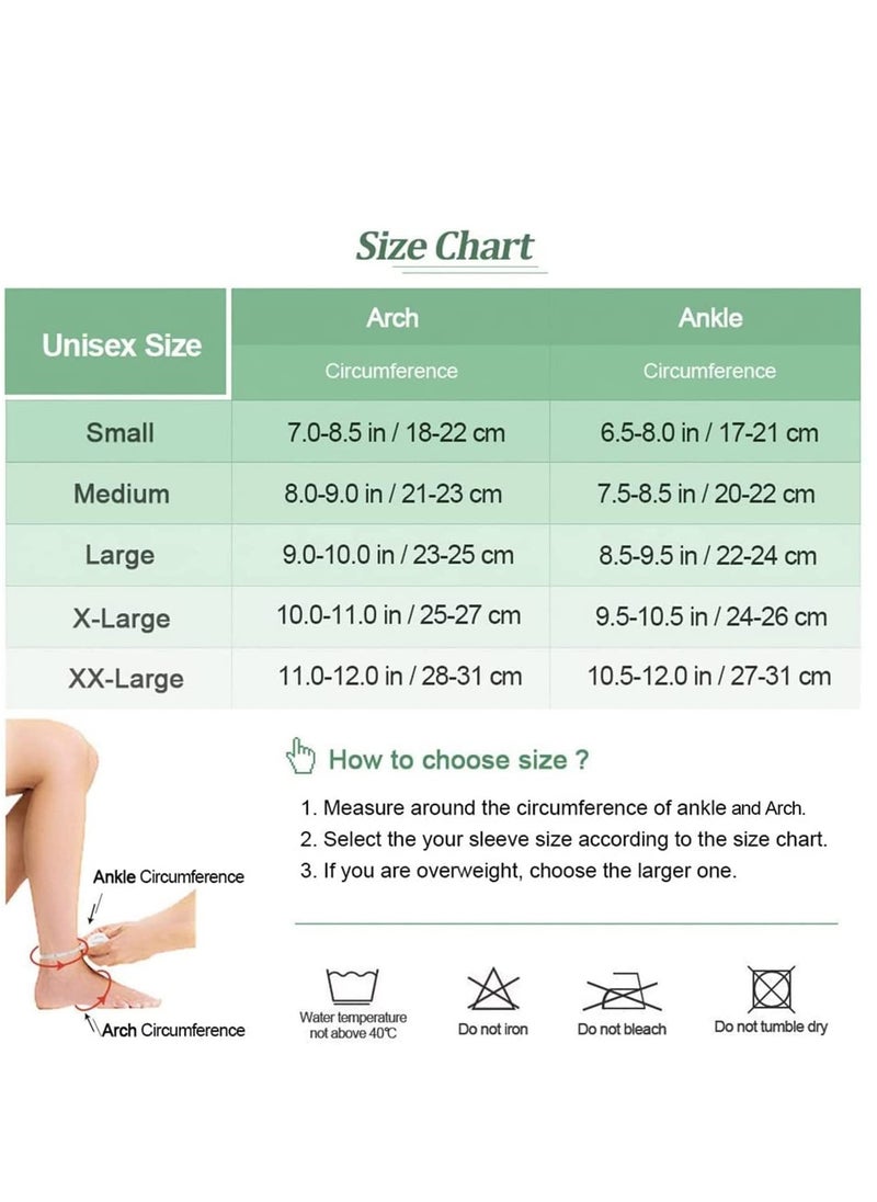Bukela - Ankle Compression Sleeve, for Sprained Ankles, Open Toe Сompression Socks Breathable Elastic Thin Ankle Brace for Swelling, Plantar Fasciitis, Sprain, Nano Brace for Women and Men (Beige-M) - Image 1