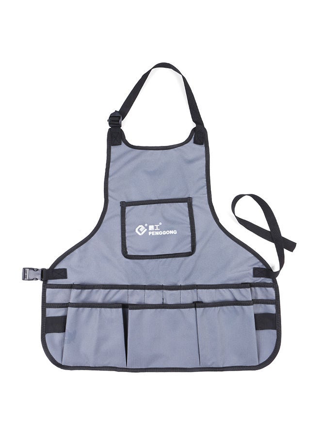 NIBEMINENT Waterproof Canvas Apron Tools Bag Grey/Black 0.23kg - Image 1