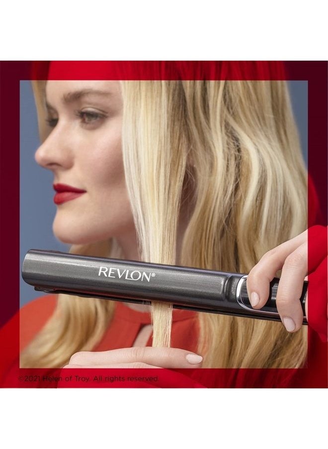 Revlon مكواة فرد الشعر النحاسية الناعمة من ريفلون | التحكم في التجعد للحصول على تسريحات شعر سريعة ولامعة، (XL 1 بوصة)  - Image 4