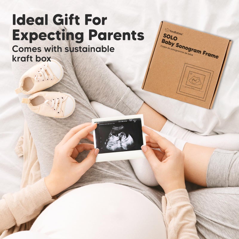 KeaBabies Baby Sonogram Picture Frame - Modern Ultrasound Picture Frames for Mom to Be, First Pregnancy Gifts for Expecting Mom & First Time Dad, Baby Gender Reveal Gifts (Petal Pink) - Image 4