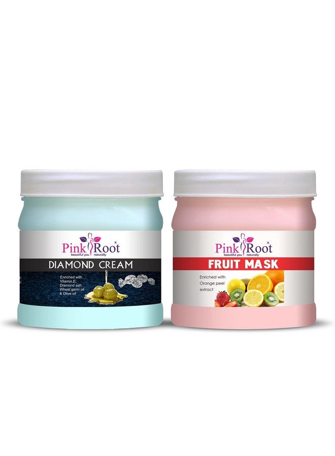 Pink Root Diamond Cream 500gm with Fruit Mask 500gm - Image 1