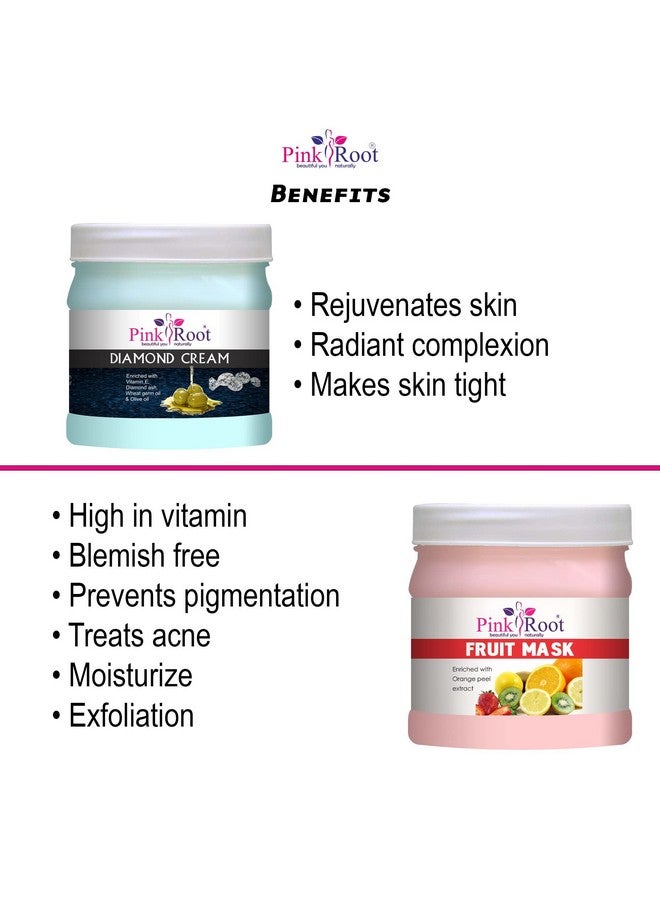 Pink Root Diamond Cream 500gm with Fruit Mask 500gm - Image 5