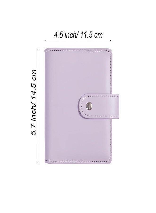 eleger A7 Budget Binder Set - Mini Money Organizer for Cash Saving, Cash Stuffing Envelope System, Planner Binders with Pockets, Sheets and Stickers, Purple - Image 2