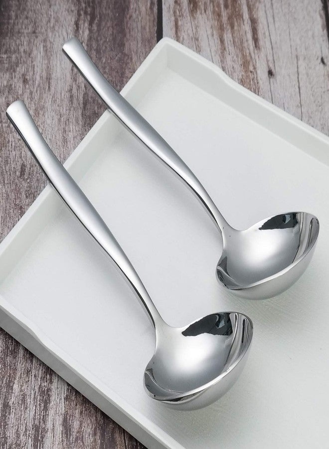 Xowine 4-Piece Stainless Steel Small Gravy Soup Ladles, Gravy Ladle Spoon - Image 4