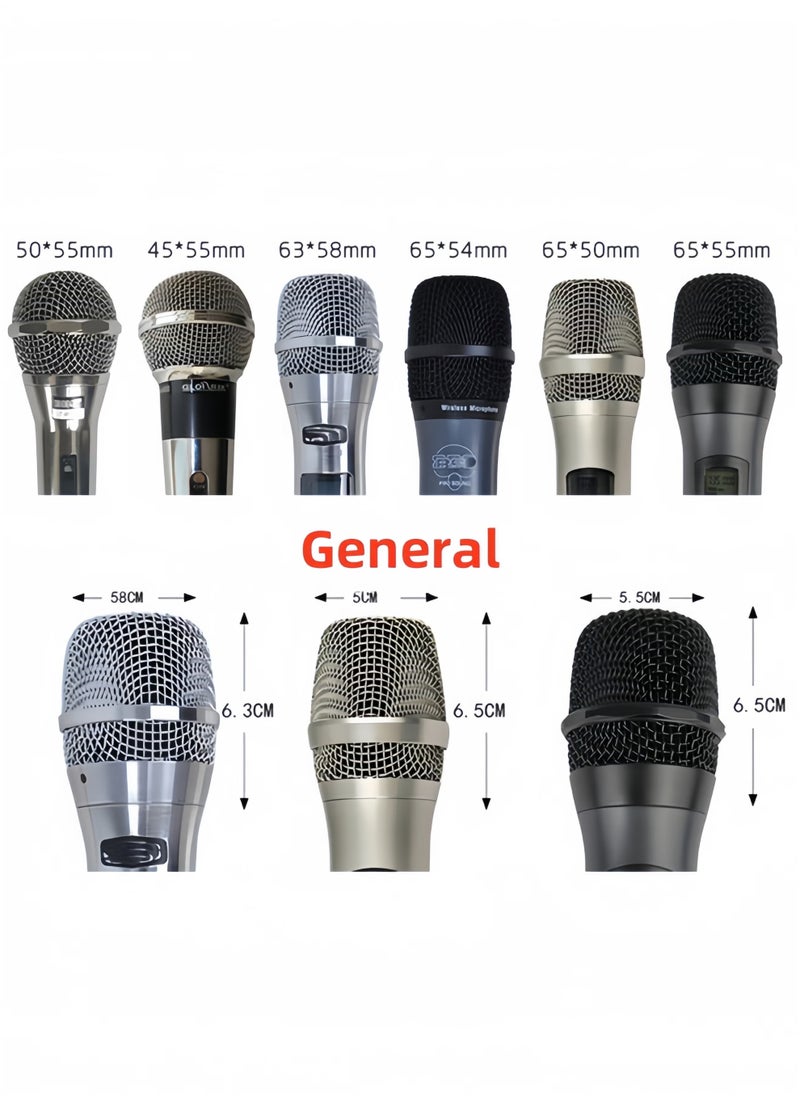 OMEVE 8 Pack Microphone Cover - Foam Mic Covers Windscreen Suitable for Most Standard Handheld Microphone（Black）  - Image 3