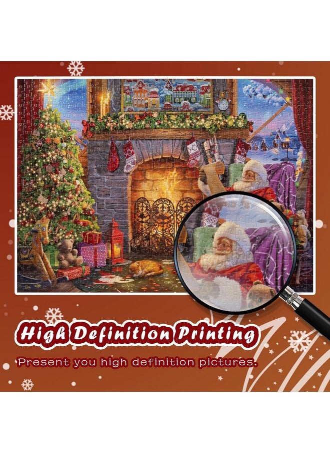 Becko US Becko US Christmas Puzzle Advent Calendar 2024 Puzzles for Adults & Kids, 1008 Pieces Jigsaw Puzzles, 24 Days Countdown to Christmas Thanksgiving Holidays, Xmas Puzzle as Decorations (Santa Claus)  - Image 5