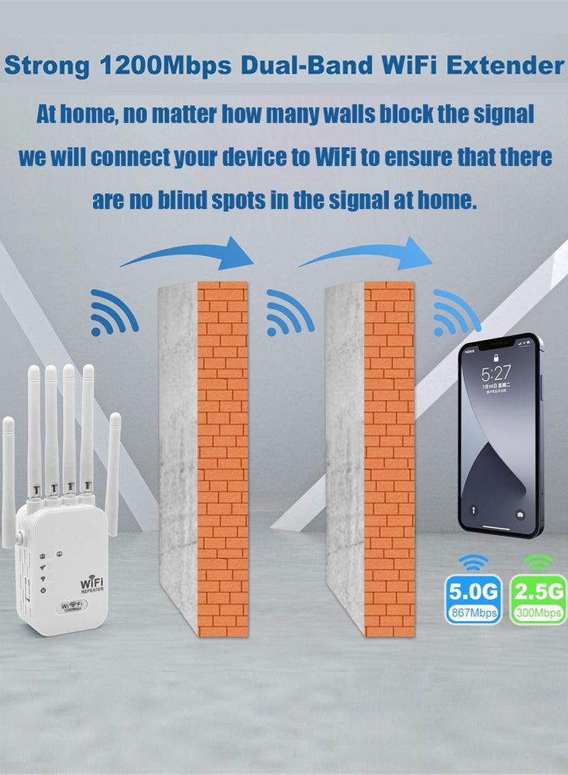 Leon Home 1200Mbps WiFi Extender - Repeater + Access Point + Router (3 functions) 2.4GHz, 6 high-gain antennas, one-click setup - Image 5