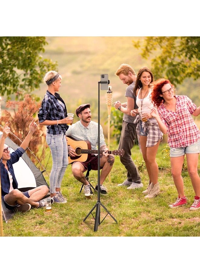 ATUMTEK 51" Selfie Stick Tripod, All in One Extendable Phone Tripod Stand with Bluetooth Remote 360° Rotation for iPhone and Android Phone Selfies, Video Recording, Vlogging, Live Streaming, Black  - Image 3