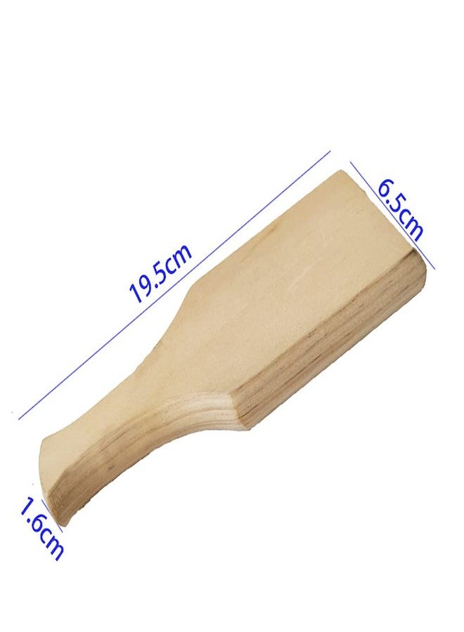 Luzen 1Pc Wooden Clay Pottery Paddle Clay Sculpture Ceramic Art Wooden Clapper for Pottery DIY Ceramic Art Crafts Tool - Image 4
