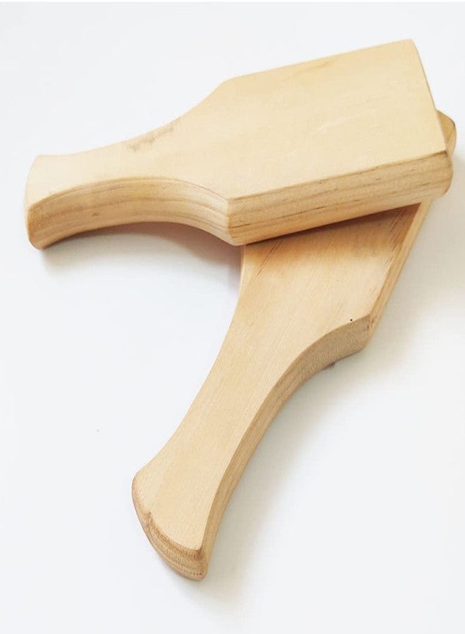 Luzen 1Pc Wooden Clay Pottery Paddle Clay Sculpture Ceramic Art Wooden Clapper for Pottery DIY Ceramic Art Crafts Tool - Image 2