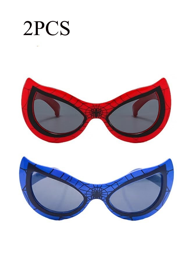 واي جيه نظارات شمسية للأطفال مضادة للأشعة فوق البنفسجية بنمط سبايدر بوي، نظارات كرتونية لأبطال خارقين، نظارات شمسية للرجال والفتيات - Image 1