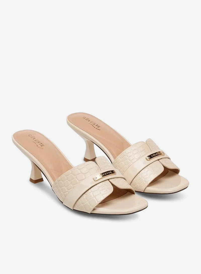 سيليست صنادل بكعب قطة للنساء